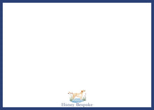 Load image into Gallery viewer, Watercolor Labrador Crest Baby Boy Birth Announcement Card Blue
