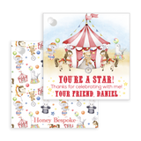 Circus Theme Birthday Favor Tags | Under the Big Top