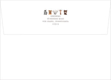 Load image into Gallery viewer, Personalized Safari Animals Birth Announcement | Classic Gingham
