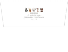 Load image into Gallery viewer, Personalized Baby Stationery | Zoo Animals Notecards | Preppy
