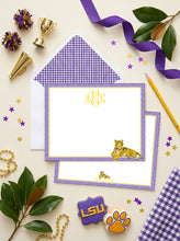 Load image into Gallery viewer, LSU Tigers Stationery | Personalized Louisiana State University Graduation Gifts
