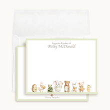 Load image into Gallery viewer, Personalized Woodland Animal Recipe Cards | Kitchen Stationery by Honey Bespoke
