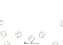 Load image into Gallery viewer, Personalized Baseball Stationery | Watercolor Baseball Notecards
