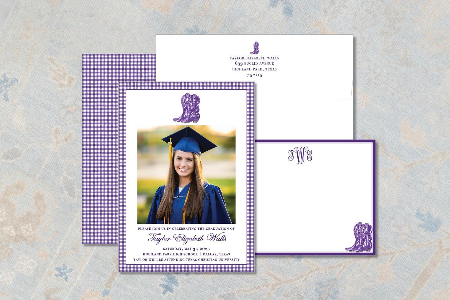 Texas Christian University Graduation Announcement