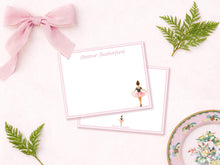Load image into Gallery viewer, Ballerina Stationery Set | Watercolor Ballet Notecards | Dancer Notes
