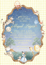 Load image into Gallery viewer, Nursery Rhyme Baby Shower Invitation | Storybook Shower Invite | Preppy

