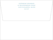 Load image into Gallery viewer, Personalized Blue Stationery | Classic Floral Note Cards | Chinoiserie Peony Design
