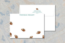Load image into Gallery viewer, Football Stationery | Personalized Football Notecards | Camp Stationery for Boys
