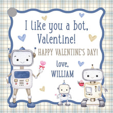 Load image into Gallery viewer, Robot Valentine Gift Tags - Cute Printable Design for Kids
