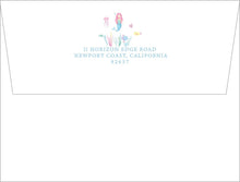 Load image into Gallery viewer, Mermaid Stationery | Under the Sea Thank You Cards | Personalized Notecards
