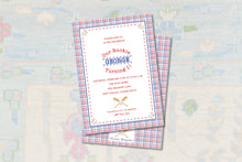 Load image into Gallery viewer, Baseball First Birthday Invitation | Rookie Baby Invite | Boy Party
