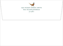 Load image into Gallery viewer, Personalized Pheasant Mens Stationery | Hunting Notecards | Gifts for Men
