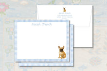 Load image into Gallery viewer, French Bulldog Notecards | Watercolor Frenchie Personalized Stationery
