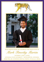 Load image into Gallery viewer, LSU Louisiana State University Graduation Announcement
