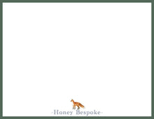 Load image into Gallery viewer, Personalized Fox Stationery | Watercolor Notecards
