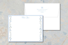 Load image into Gallery viewer, Preppy Stationery Women | Elegant Blue Bow Cards | Luxury Thick Paper Notecards
