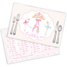 Load image into Gallery viewer, Ballerina Laminated Placemat

