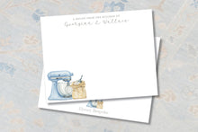 Load image into Gallery viewer, Personalized Recipe Cards | Watercolor Mixer | Bridal Shower Recipe Card
