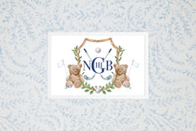 Load image into Gallery viewer, Watercolor Teddy Bear Golf Crest
