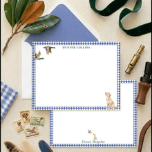 Load image into Gallery viewer, Personalized Labrador Notes | Mallard Duck Stationery | Boy Thank You Notes
