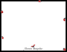 Load image into Gallery viewer, Personalized Ladybug Stationery | Watercolor Monogram Notecards &amp; Thank You Notes
