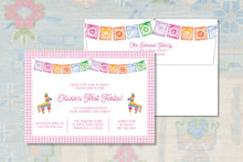 Load image into Gallery viewer, First Fiesta Birthday Invitation | Watercolor Three Esta Invite | Uno Party
