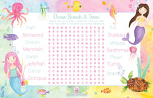 Load image into Gallery viewer, Personalized Laminated Mermaid Placemat / Laminated Mermaid Ocean Placemat / Mermaid Themed Placemats For Girls / Ocean Themed Placemat
