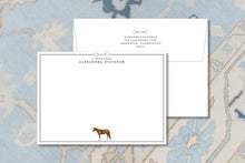 Load image into Gallery viewer, Personalized Equestrian Stationery | Horse Note Cards | Horse Gifts
