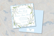Load image into Gallery viewer, Baby Boy Lily of the Valley Invitation | Shower &amp; Baptism Invite
