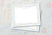 Load image into Gallery viewer, Personalized Floral Stationery | Grandmillennial Stationery | Watercolor Border
