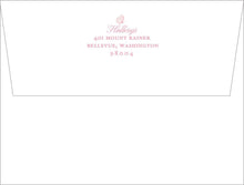 Load image into Gallery viewer, Pink Lily of the Valley Notecards | Personalized Floral Stationery Set
