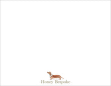 Load image into Gallery viewer, Personalized Dachshund Stationery | Wiener Dog Notecards | Custom Name
