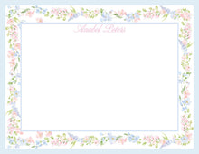 Load image into Gallery viewer, Personalized Floral Stationery | Grandmillennial Stationery | Watercolor Border
