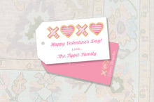 Load image into Gallery viewer, Valentine Cookie Tags | XOXO Treat Bag Tags
