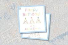Load image into Gallery viewer, Kids Rainbow Birthday Gift Tags | Happy Birthday Personalized Stickers
