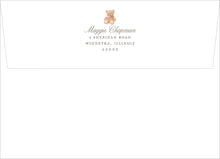 Load image into Gallery viewer, Personalized Pink Bear Baby Shower Invitation | Preppy Plaid Girl Invite | Polo Style
