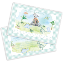 Load image into Gallery viewer, Dinosaur Laminated Placemat
