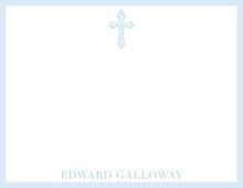 Load image into Gallery viewer, Baptism Thank You Cards | Blue Cross Stationery | Personalized Boy
