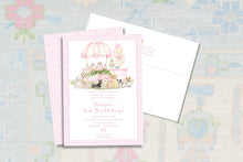 Load image into Gallery viewer, Pink Puppy Party Invitation | Personalized Lets Pawty Birthday | Girl Dog Invite
