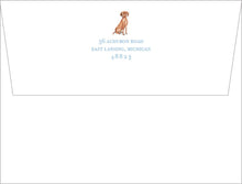Load image into Gallery viewer, Personalized Vizsla Stationery | Vizsla Notecards | Dog Thank You Cards
