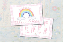 Load image into Gallery viewer, Laminated Rainbow Kids Placemat | Custom Name | Wipe Clean
