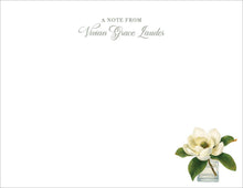 Load image into Gallery viewer, Magnolia Flower Stationery | Floral Ladies Notecards | Watercolor Thank You Notes

