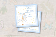 Load image into Gallery viewer, Cute Horse Valentines Gift Tags - Printable Carousel Treat Class Tags
