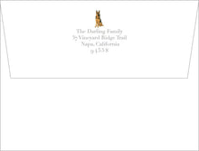Load image into Gallery viewer, Watercolor German Shepherd Stationery | Personalized Thank You Cards
