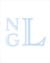 Load image into Gallery viewer, Blue Watercolor Baby Boy Nursery Art | Classic Southern Monogram Prints
