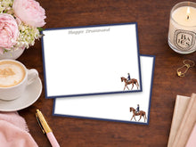 Load image into Gallery viewer, Equestrian Stationery Set | Horse Notecards | Personalized Horse Gift
