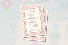 Load image into Gallery viewer, Chinoiserie Stork Baby Shower Invitation
