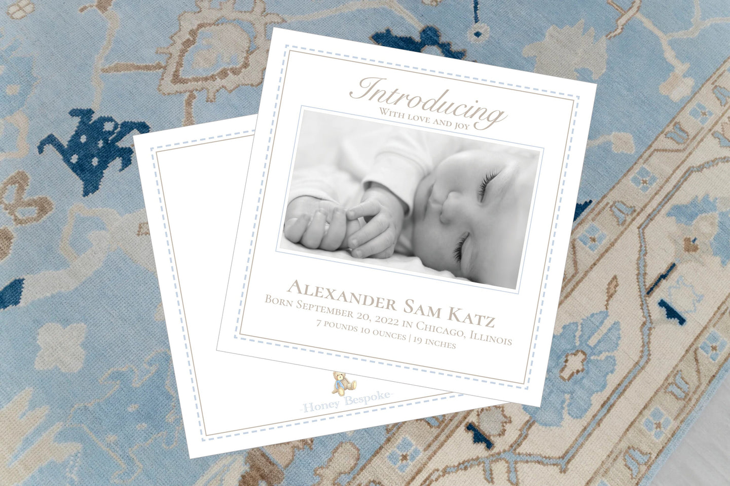 Classic Baby Birth Announcement