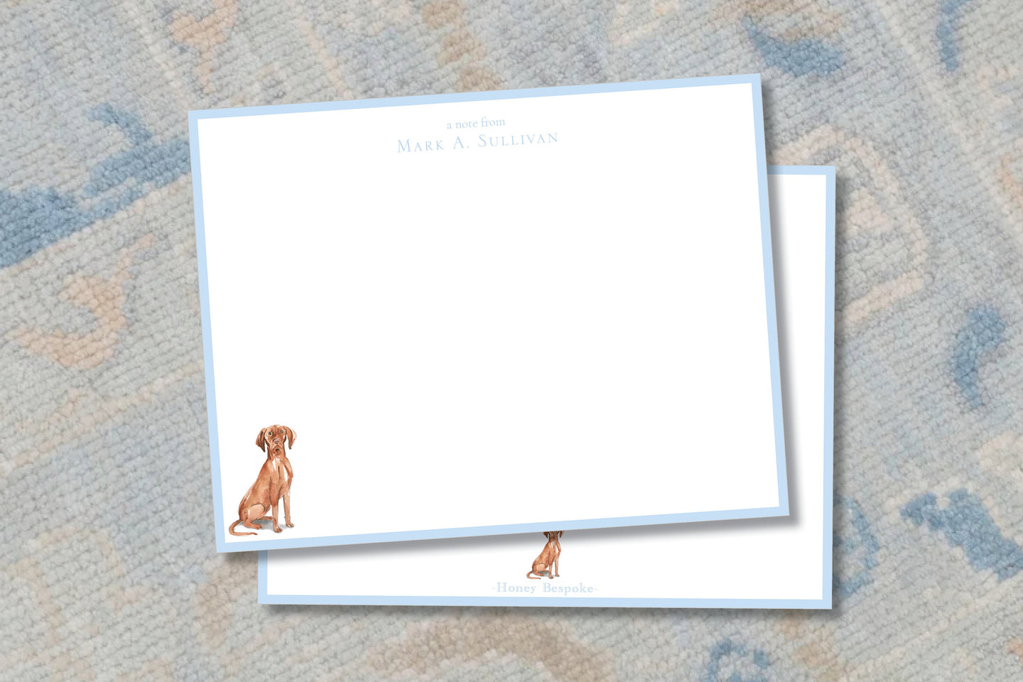 Blue Vizsla Stationery