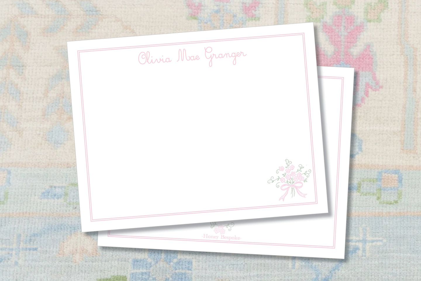 Personalized Floral Stationer For Girls